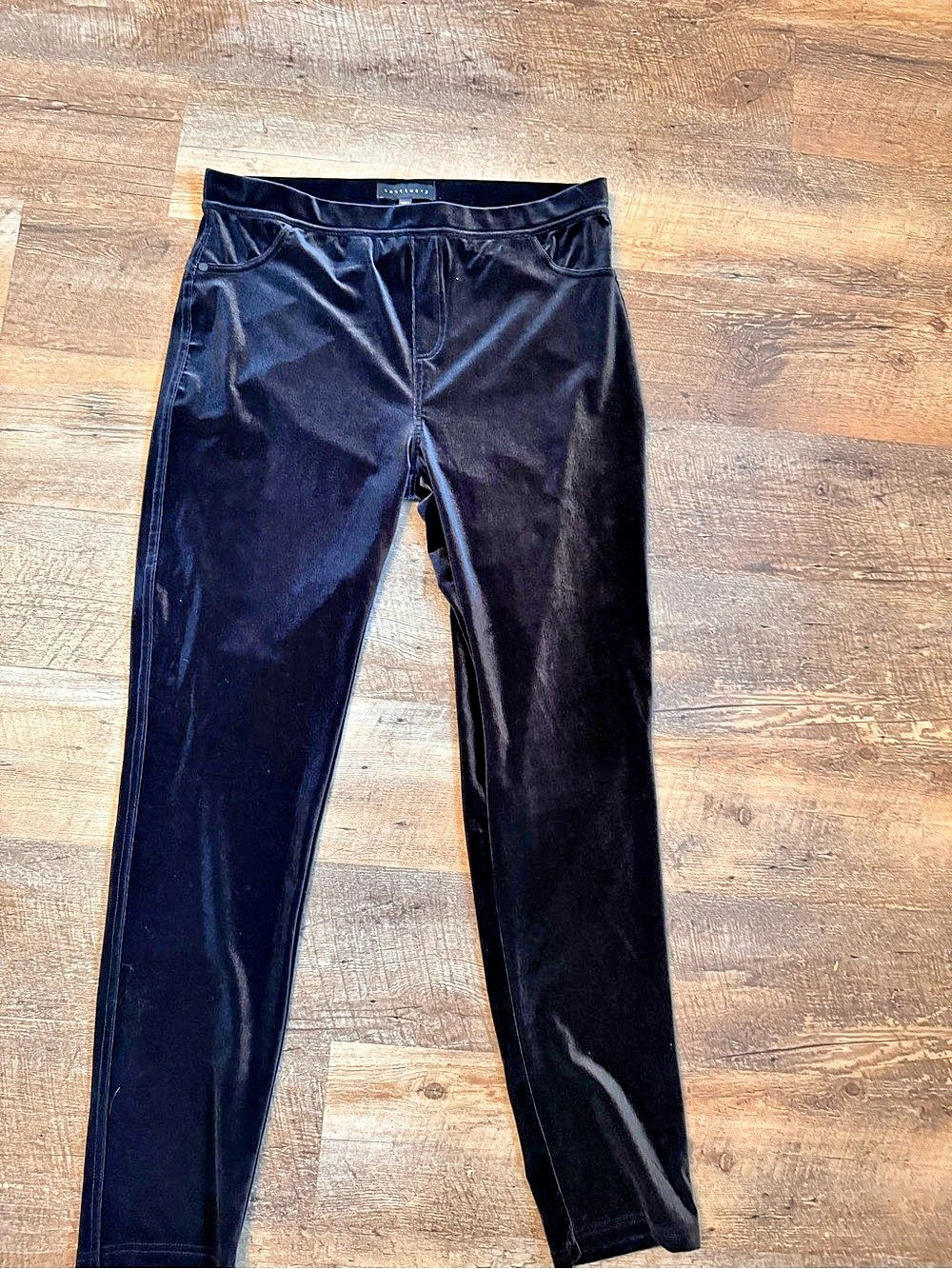 Sanctuary Velvet Leggings Black
